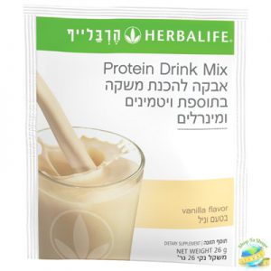 אבקת משקה בשקית למנה אישית בטעם וניל – פורמולה 1
